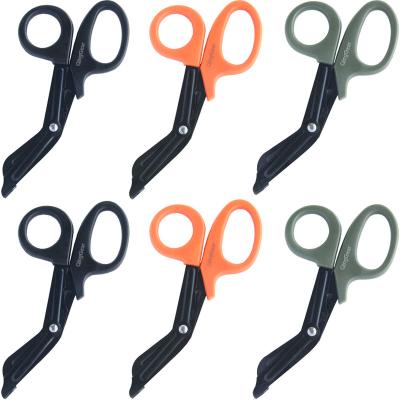 China Universal Cutting Scissors Tactical Duty Scissors First Aid Medical Emergency or Combat Doctor Medical Curved Scissors for sale