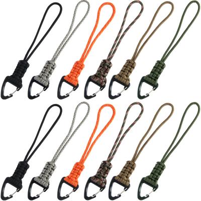 China QingGear Handmade Rope Braided Tactical Knife Gear Lanyard With Clip Survival Key Chain Lanyards Tie S0109 for sale