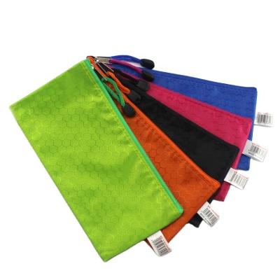 China Cheap custom print canvas doucment pen case small zipper pencil bag eco-friendly A6 school eco-friendly for sale