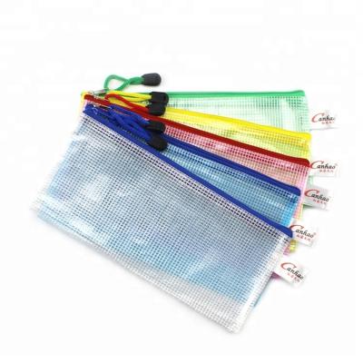 China Factory Custom Print Mesh Promotion Gift Small PVC Pencil Bag for sale