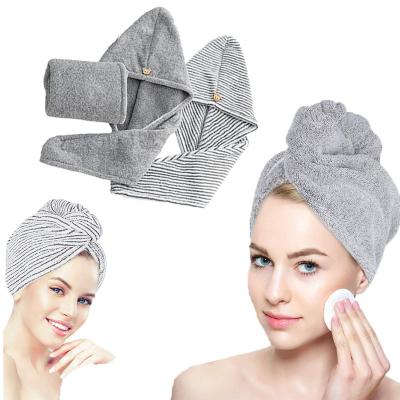 China Magic Quick Dry Hair Towel Ponytail Towel Lady Microfiber Hair Towel for sale