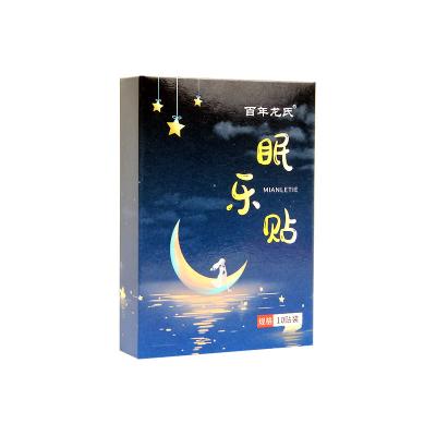 China Sleep Enhancement 10pcs/box Improve Sleep Patch To Relieve Headache Stress Anxiety Caused Insomnia Symptoms Chinese Herbal Medical Plaster for sale