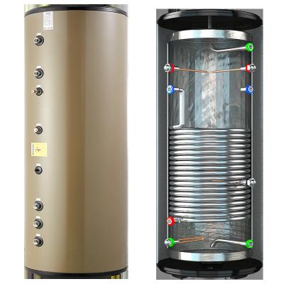 China Hotel 200 Liter Capacity SUS304 Stainless Steel Heat Pump Water Tank Hot Water Storage Tank for sale