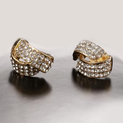 China New popular designed kc gold plating FASHIONABLE double C studs for wedding party dance for sale