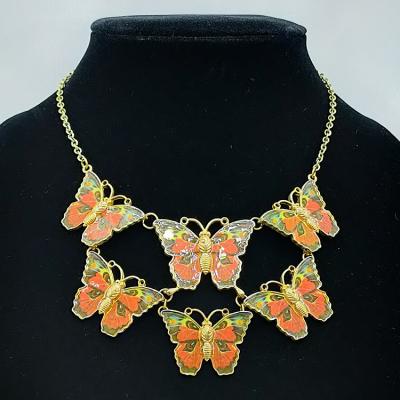 China High quality fashion hiphop pendant necklace unique punk adjustable butterfly necklace for sale