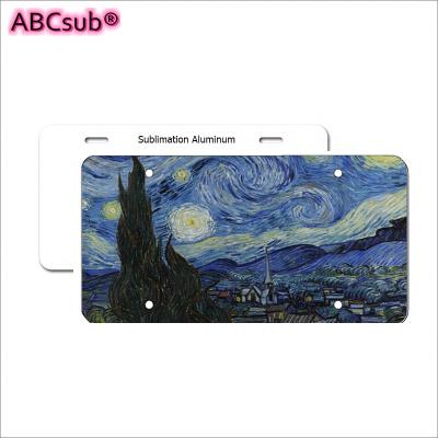 China Auto Dye Sublimation License Plate Blanks Sublimation Aluminum License Plates for sale