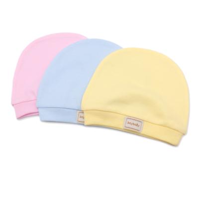 China 2021 New Color Cotton Breathable Single Layer Pure Cloth Head Baby Hat Drool Windproof Towel Set for sale