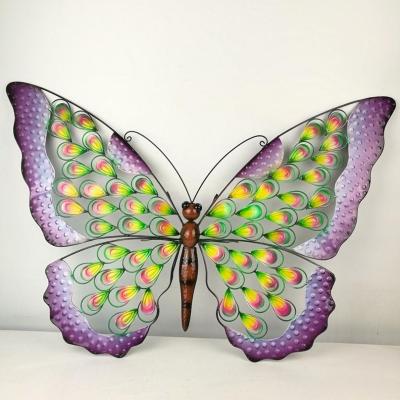 China Europe Home Decor Butterfly Wrought Iron Exterior Wall Decor for sale