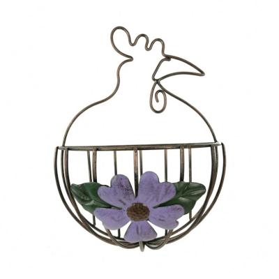 China Contemporary Garden Goose Shape Wild Animal Plant Hanging Rack for sale