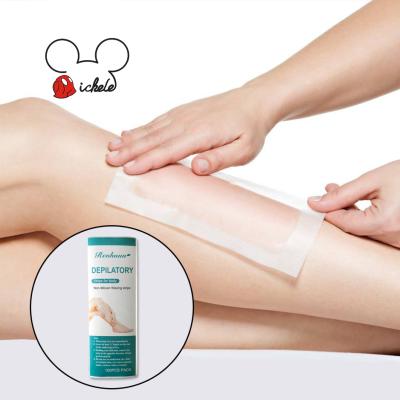 China Remove Unwanted Hair Immediately Disposable Hot Sale Depilatory Wax Strips Hair Removal Paper for sale