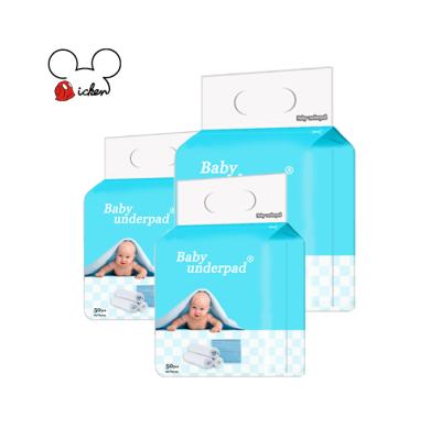 China Baby Care Sleep Pad Baby Diaper Underpad Plain Weave Disposable Bed Pad for sale