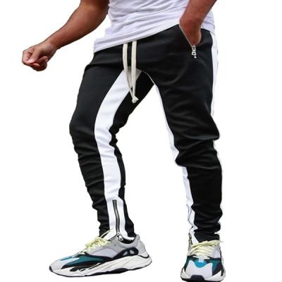 China Breathable Men Color Block Drawstring Waist Sweatpants 2021 Mens Casual Pants Plus Size Custom Logo Male Pants OEM Custom Mens Trousers for sale