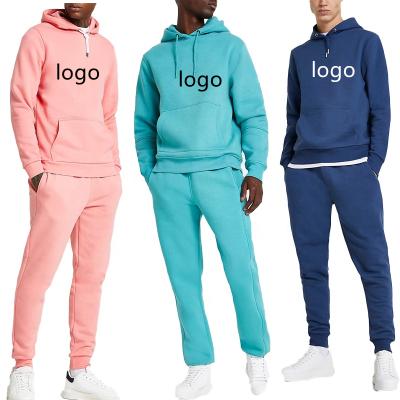 China High Quality Thermal Sweater Custom White Sweat Suits Mens Sweat Suits With Pocket Tracksuits Set Blank Jogging Suits Mens Sweatsuit for sale