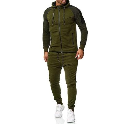 China Thermal Two Piece Winter Hoodie Set Set Logo Customized Two Piece Pants Set Sweat Suit Men Tracksuit for sale