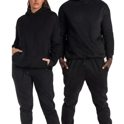 China 100% unisex thermal pulsating sweatpants and suit cotton sweatsuit thick heavy tracksuits hoodie set men for sale