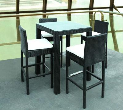 China Garden Set Wicker Bar Furniture Set Outdoor for sale