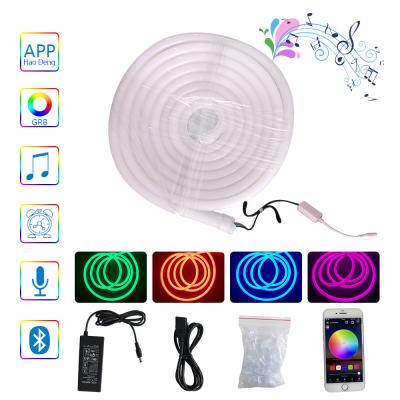 China La cinta llevada prenda impermeable cambiante del color enciende control elegante inalámbrico del App del teléfono del 10ft en venta