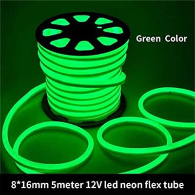 China Groen leidden Geen Breekbare 816mm Neon Flex Tube Silica Gel 2.5cm Snijdend Te koop