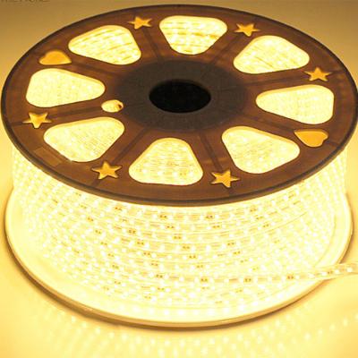 China Flexibele LEIDENE van 110V SMD2835 Strooklichten 16.4Ft Warm Wit Geen UV Te koop