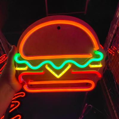 China CE Cuttable LED Neon Flex Sign AC240V Restaurant Fast Food KFC Hamburger for sale