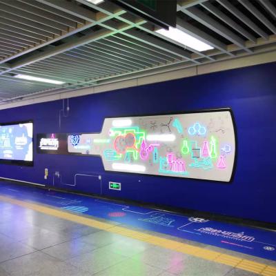 Cina Insegna al neon su ordinazione fatta a mano del segno al neon della parete del centro commerciale dell'insegna al neon della stazione in vendita