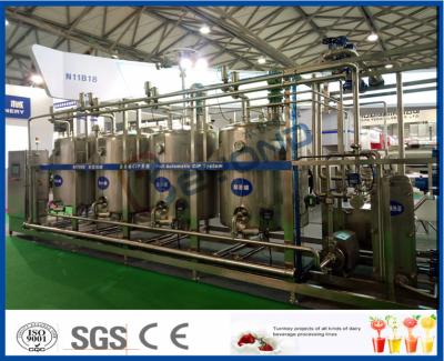 Cina Il sistema completo di pulizia dello SpA CIP del controllo automatico della temperatura con 4 carri armati struttura 3000L 5000L in vendita