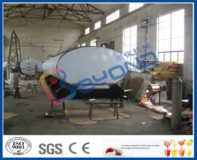 China SUS316L Horizontal Milk Transport Tank With Insulation Layer 1000L-8000L Capacity for sale