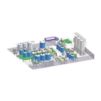 China planta de tratamiento de la lechería del control del PLC 5000LPH, leche en polvo/máquina fresca del tratamiento de la leche en venta