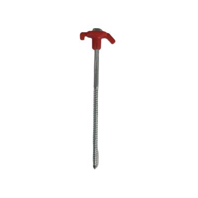 China Outdoor Camping Increasing Displacement Screw In Strong Tent Pegs For Camping for sale