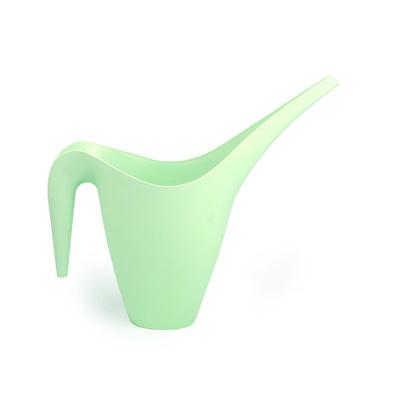 China Durable 1L inch thick pp plastic watering can indoor outdoor nordic green plastic irrigation for plants for sale