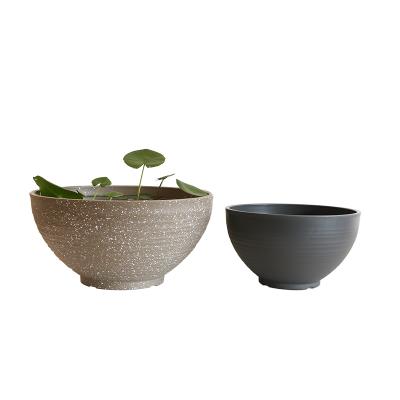 China New Durable Material Design Round Plant Durable Modern Decorative Fluted Hydroponic Pots For Any Place for sale