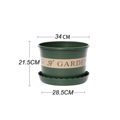 China Eco-friendly Tall Thicken Root Controlled Round Seedling Pots Plastic Gallon Tree Planting Pots With Saucers for sale