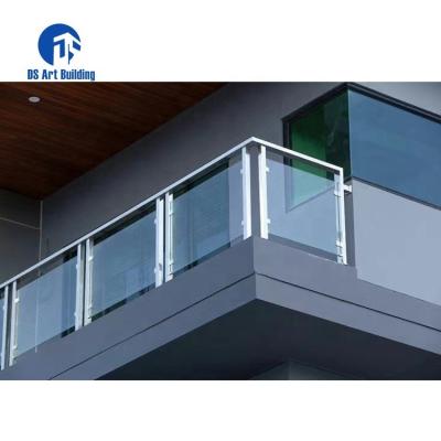 China DS Decking U-Channel Railing / Glass Balustrade Modern Aluminum Glass Railings For Balcony for sale