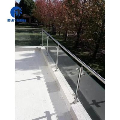 China DS Modern New Design Balcony Railing Design Glass Balcony Railings With U Channel Glass for sale