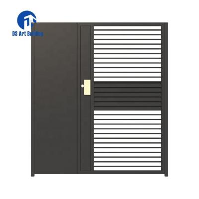 China Anti-theft DS Customized Villa Design Outdoor Courtyard Patio Aluminum Entrance Doors for sale