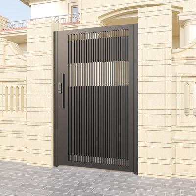 China Anti-theft DS Customized Design Super Modern Luxury Single Entry Doors Exterior Aluminum Anti-theft for sale