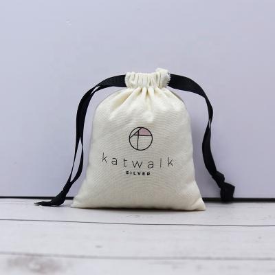 China Zipper Cotton Canvas Drawstring Bag Product Cotton Packaging Canvas Bags For Jewelry Custom Logo Print for sale