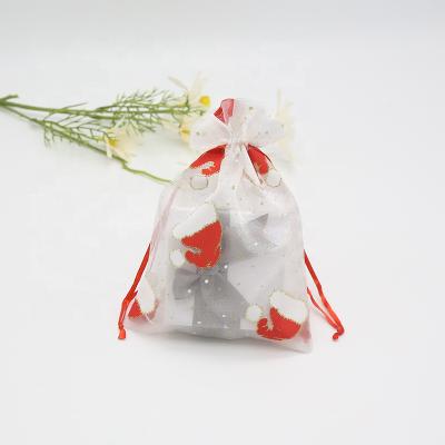 China Wholesale Transparent Cloth Jewelry Small Organza Gift Bags Drawstring Organza Bag for sale