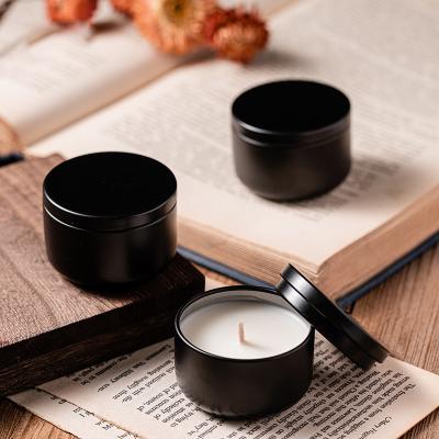 China Handmade Custom Label Wholesale Birthdays Gifts Set Tin Candles Natural Soy Wax Scented Tin Candle for sale