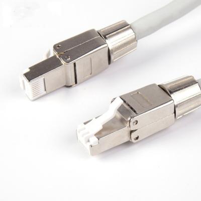 China Tnetwork hot sale industrial LAN cable cat8 ri45 male to male network cable with all metal connector for sale