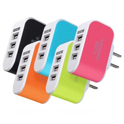 China Popular Portable Cell Phone Wall Charger Universal Charger 3 In 1 Usb Charger for sale