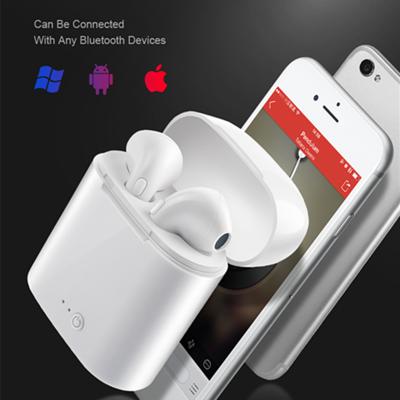 China I7S Earbuds Dual Headband Factory Price Earbuds Wireless Headphones Music With Charging Box for sale