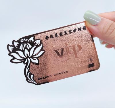 China Global Hot Stainless Steel VIP Member RFID Business Metal NFC Card for sale