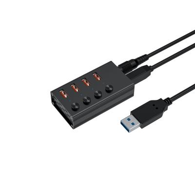 China All Usb 3.2 Gen 2 Hub 10gbps Hub 10gbps Super Speed ​​Hub Port Private Custom Black 4 USB Devices Factory Hubs For PC And Computer portable for sale