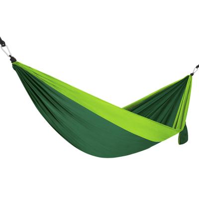 China 2022 Newest Nylon Rope Camping Hammock Lightweight Nylon Camping Hammock Duty Swings With 2 Tree Hanging Straps for sale