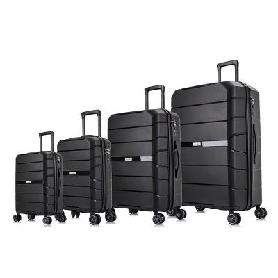 China Wholesale Travel PP Bottom Luggage New Style Carry On Suitcase New Fashion Designs Material Trolley Luggage PP Luggage For Business/Travel for sale