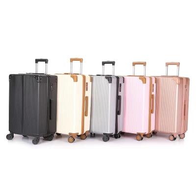 China High End ABS Sniper Chain Angled Trolley Luggage, ABS Suitcase, Color Optional for sale