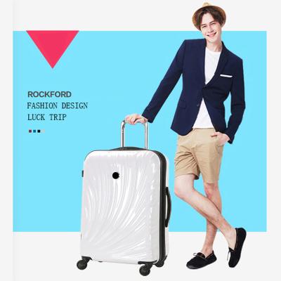 China Hard Shell Trolley Luggage New Design Travel Luggage PC Trolley Bags Spinner Wheels Luggage Sets for sale