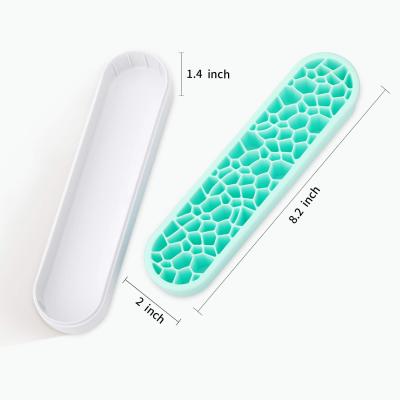 China Skin-friendly Silicone Multi Organizer Holder Cosmetic Makeup Brush Storage Solution 93 Slot Holder for sale