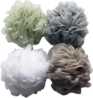 China All Natural Bath Shower Sponge Loofahs (60g/pcs) Mesh Pouf Shower Ball, Mesh Bath and Shower Sponge for sale